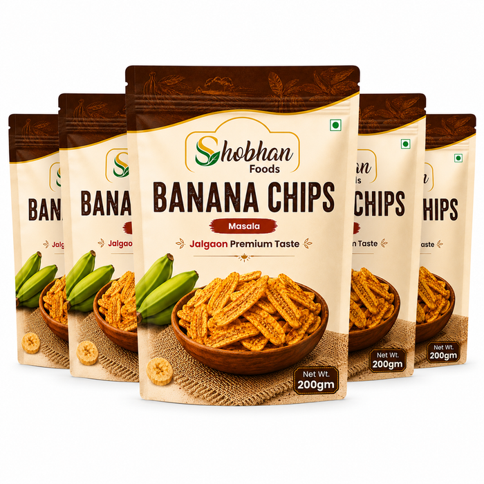 Buy Shobhan Banana Chips 1kg - Masala Flavour | No Palm Oil | Ready-to-Eat Snack