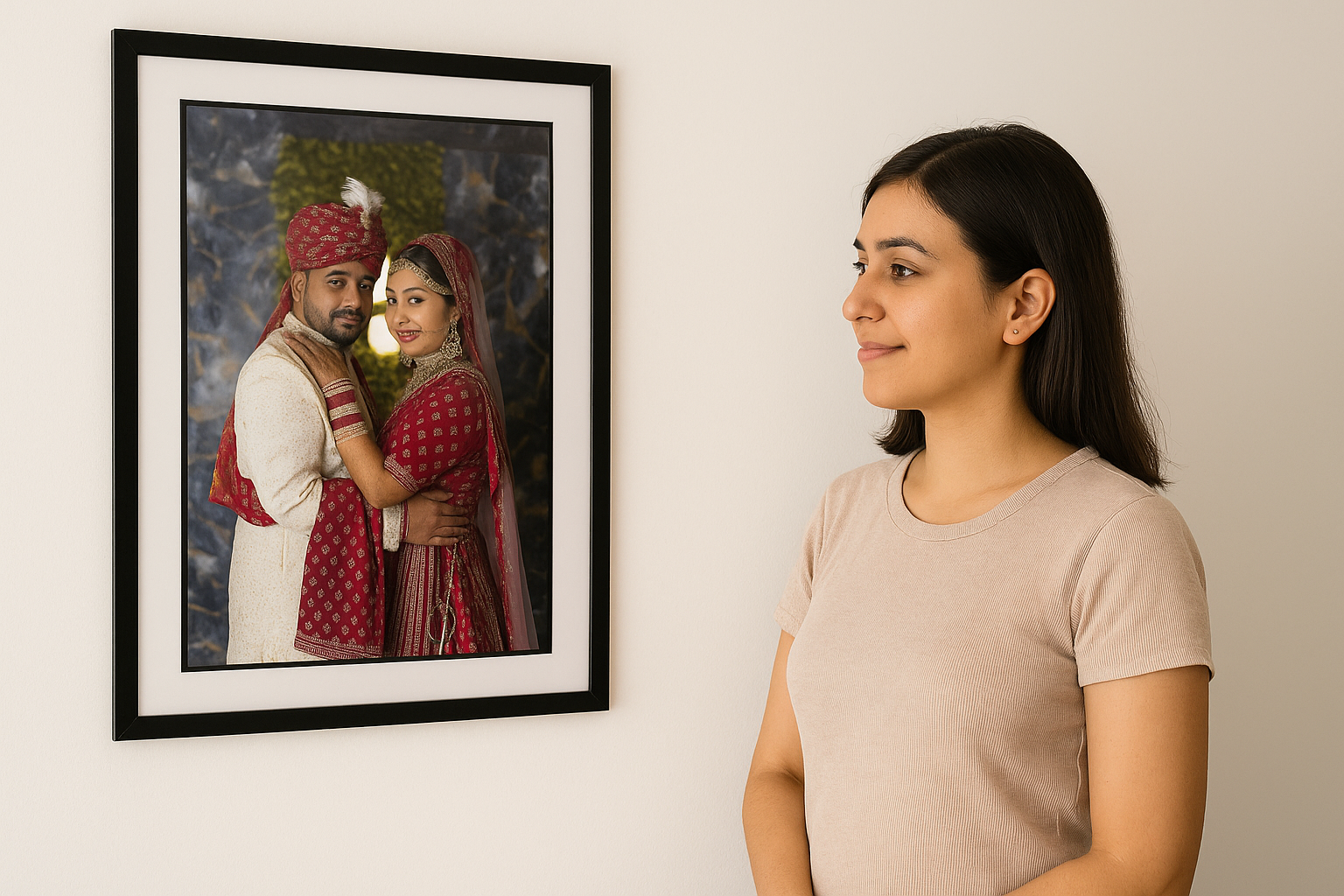 Personalised Custom Photo Frame for Wedding, Anniversary Gifts